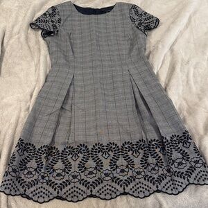 Brooks Brothers Grey Checkered Dress